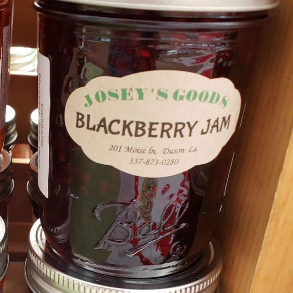 Mayhaw jelly and blackberry jam on the shelf